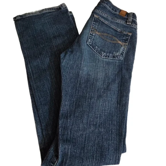 Abercrombie & Fitch Y2K Distressed Bootcut Jeans Sz 2 - Picture 6 of 6